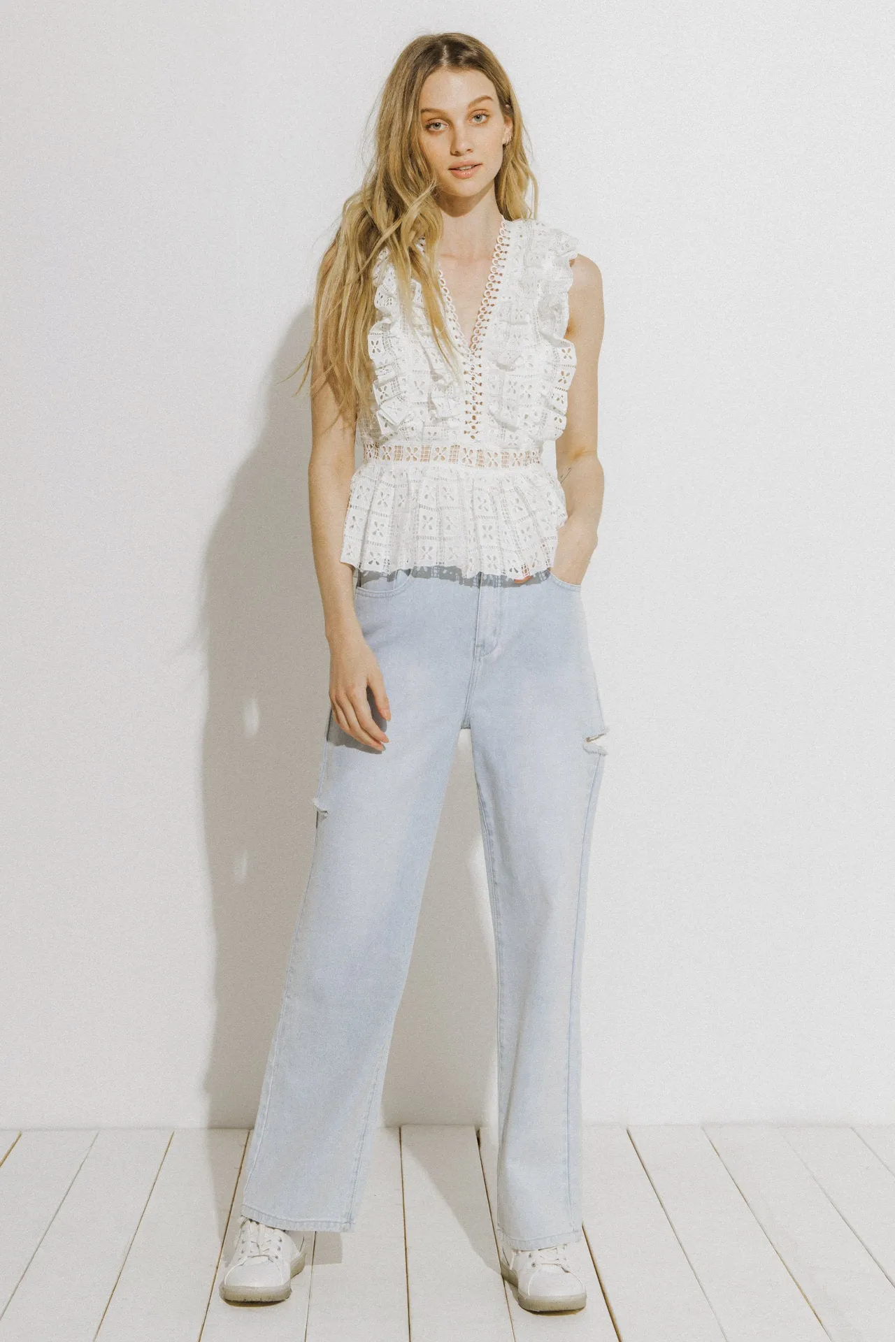 Lace Peplum Top sold by Endless Rose