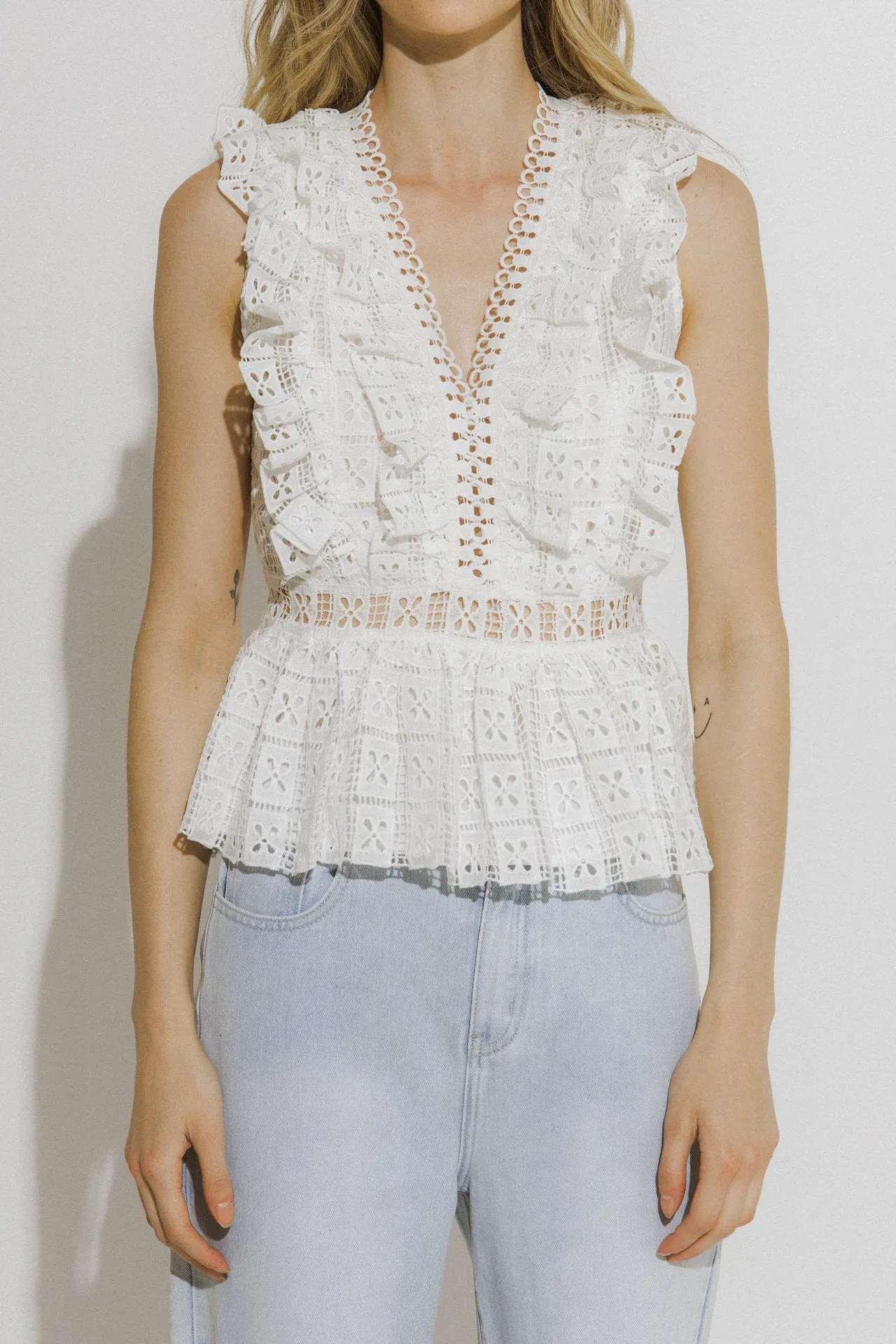 Lace Peplum Top sold by Endless Rose product image thumbnail 2