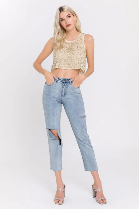 Flower Spangled Top sold by Endless Rose