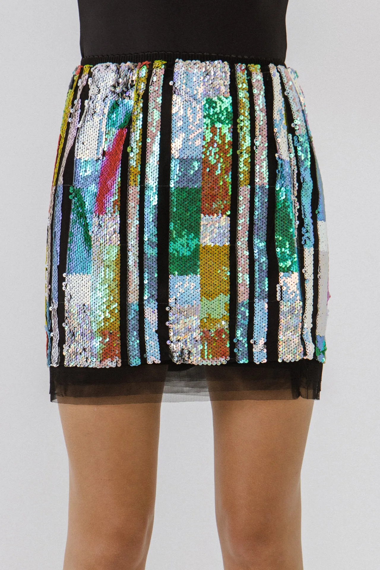 Multi Color Sequin Mini Skirt sold by Endless Rose product image thumbnail 2
