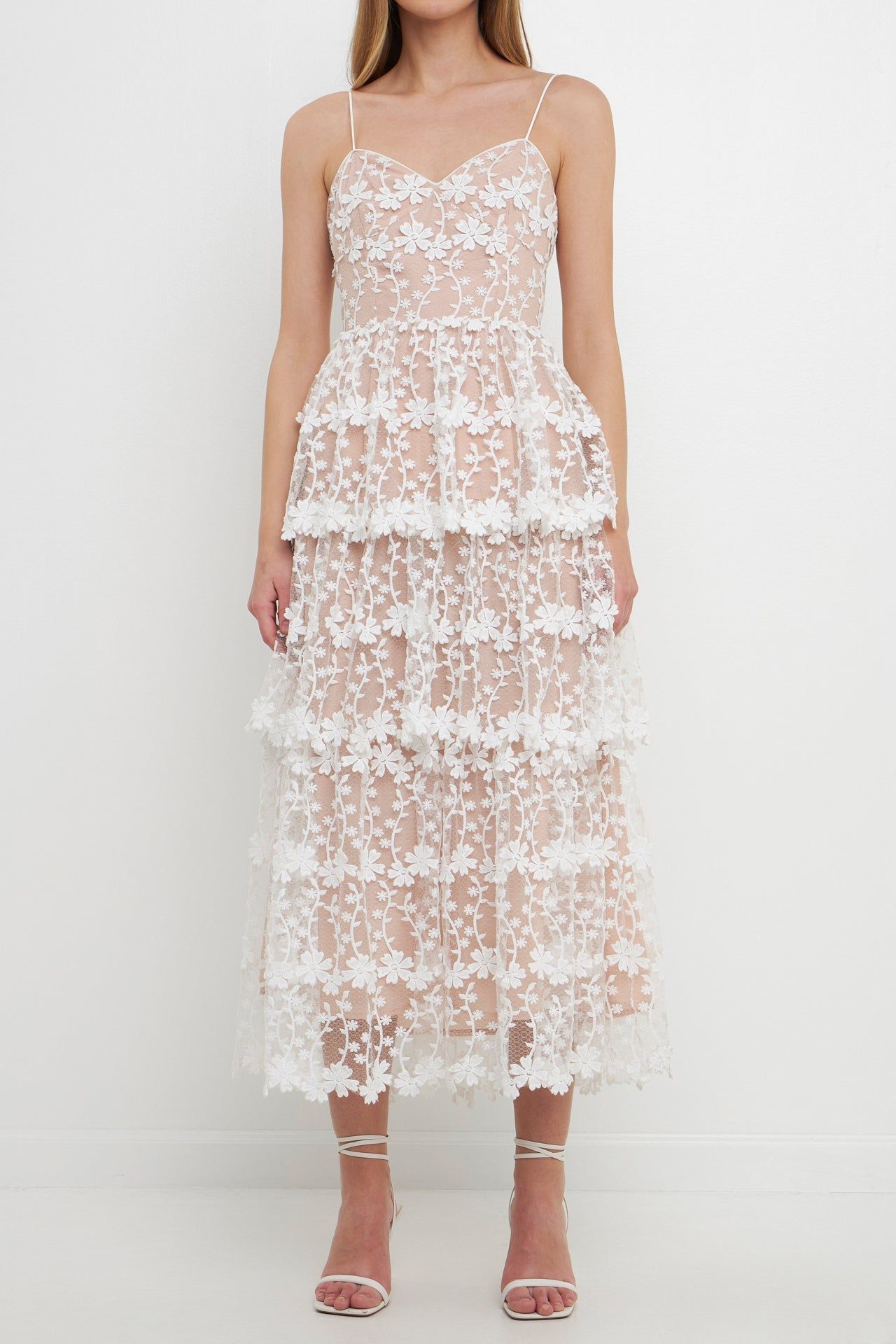 Crochet Layered Midi Dress sold by Endless Rose product image thumbnail 2