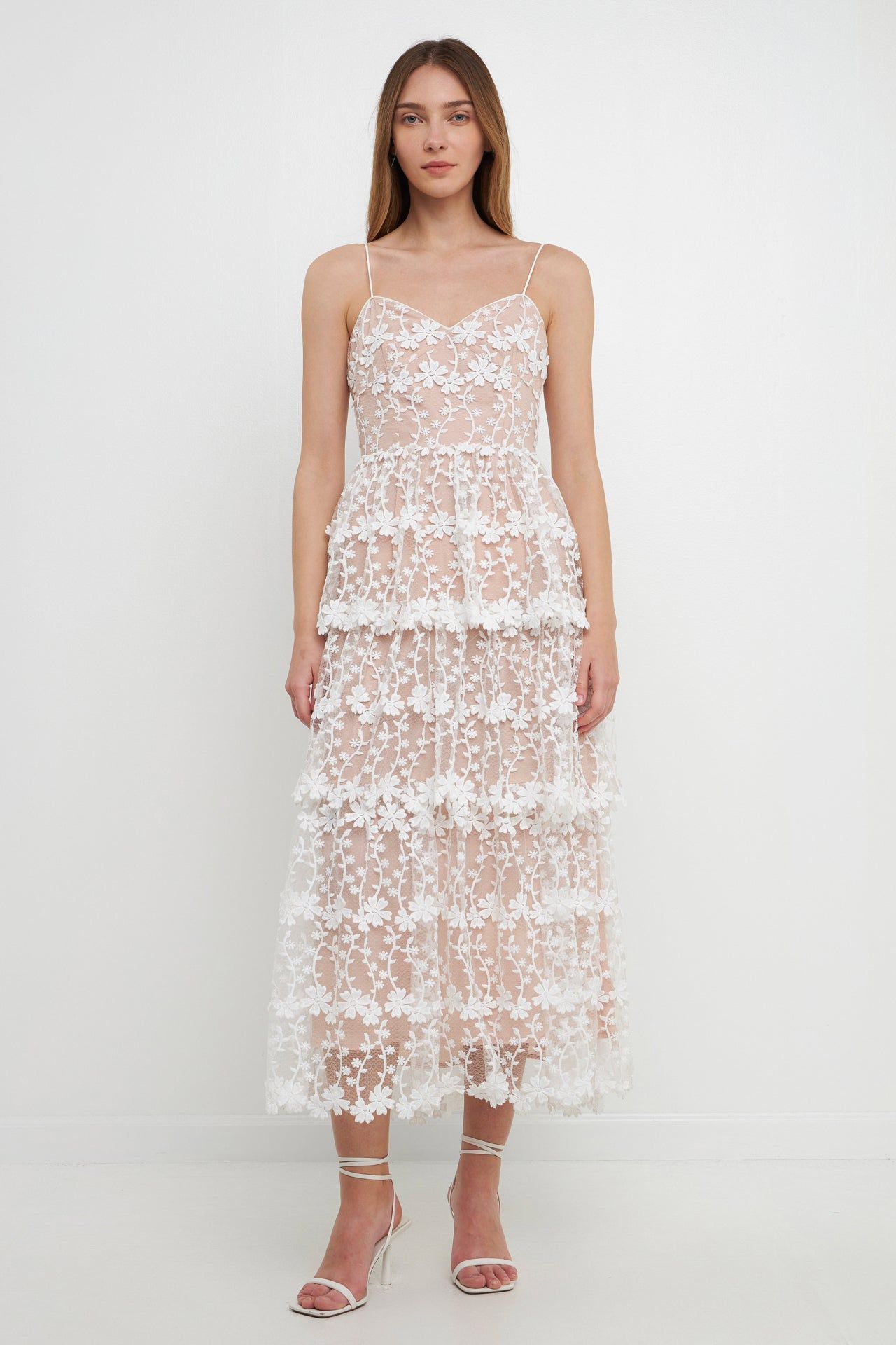 Crochet Layered Midi Dress sold by Endless Rose