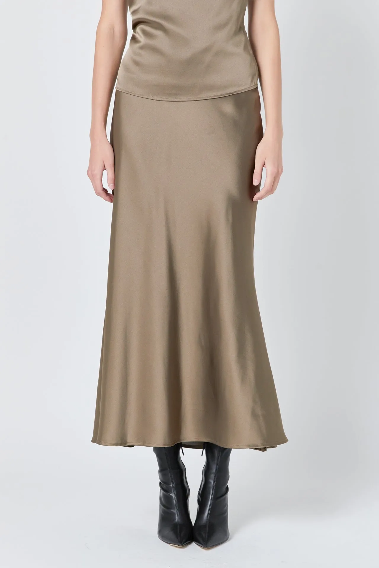 Satin Bias Maxi Skirt sold by Endless Rose product image thumbnail 2