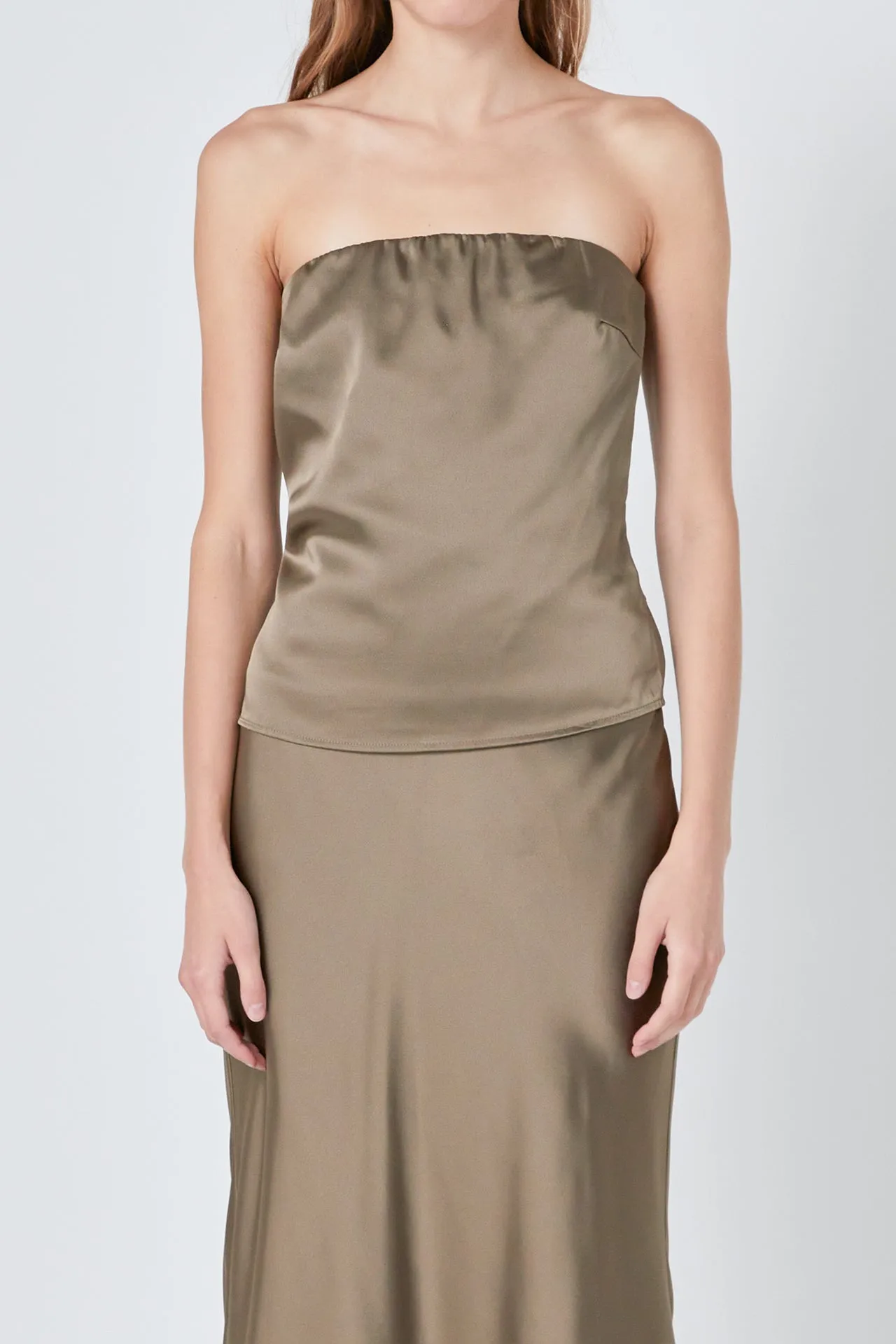 Satin Strapless Top sold by Endless Rose product image thumbnail 2