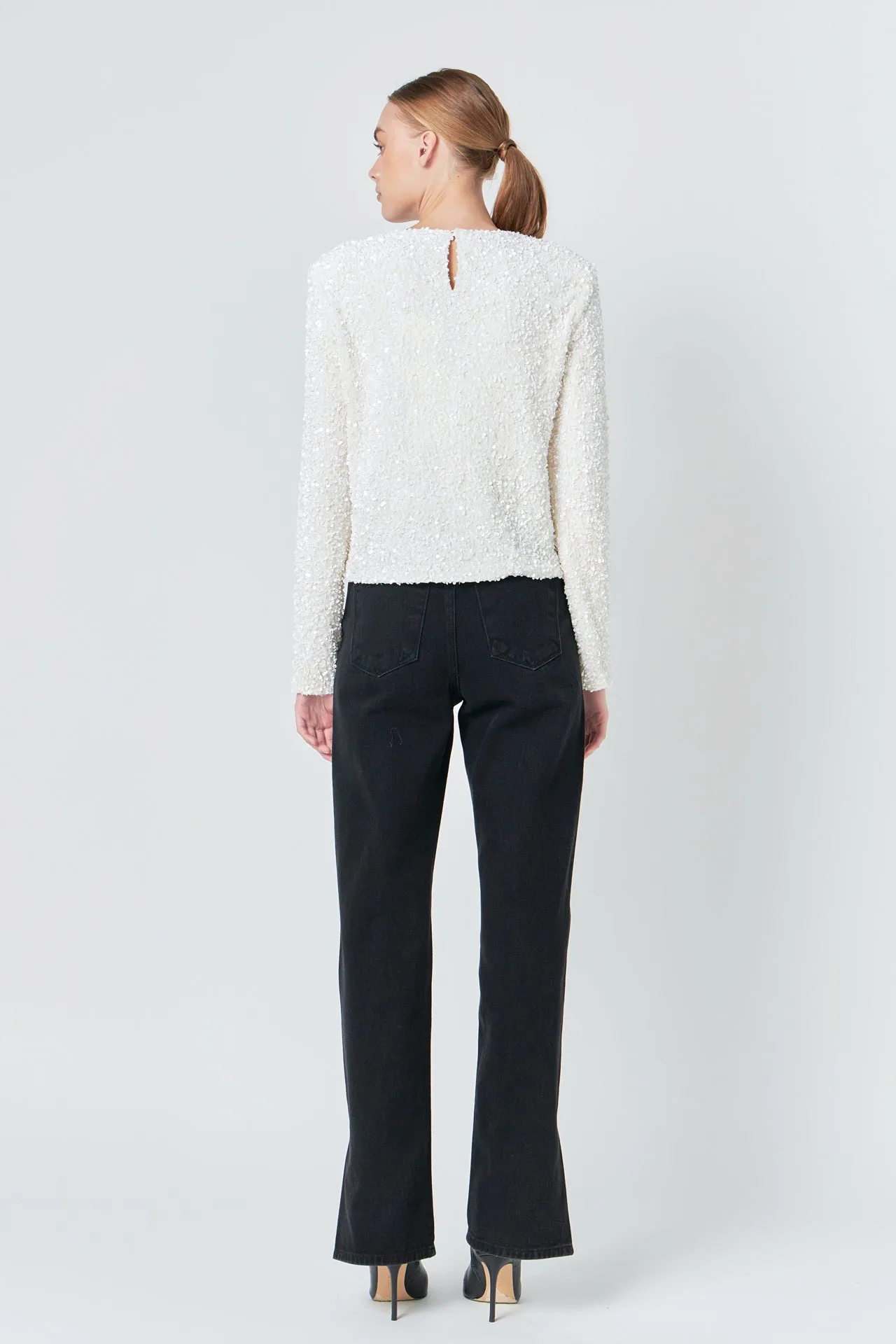 Sequins Long Sleeve Top sold by Endless Rose product image thumbnail 4