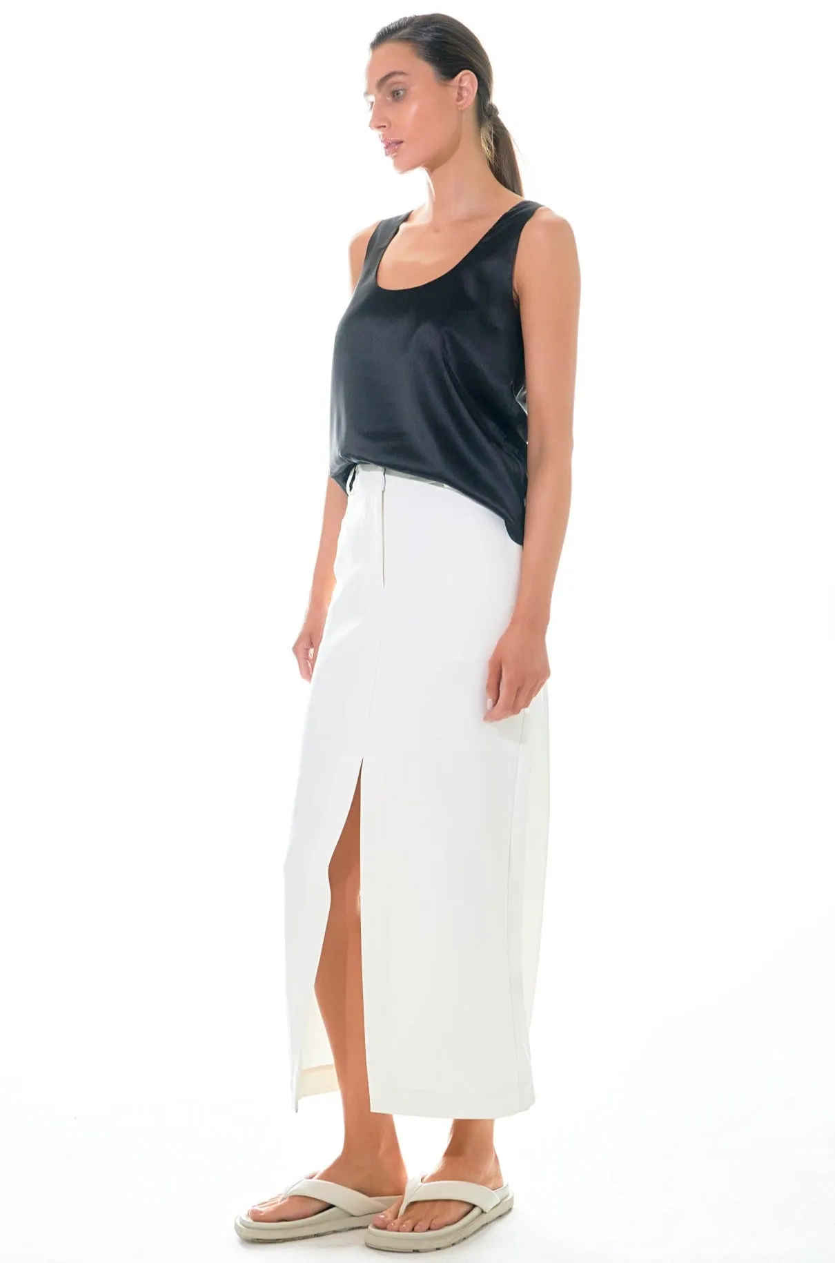 Mid-Waisted Front Slit Maxi Skirt sold by Endless Rose product image thumbnail 4
