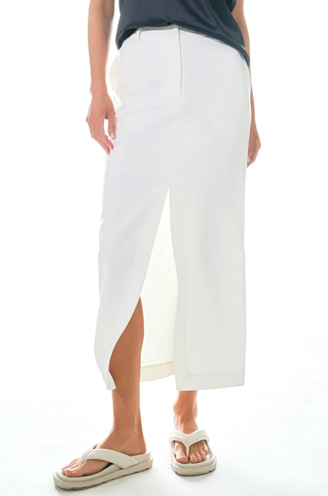 Mid-Waisted Front Slit Maxi Skirt sold by Endless Rose product image thumbnail 2