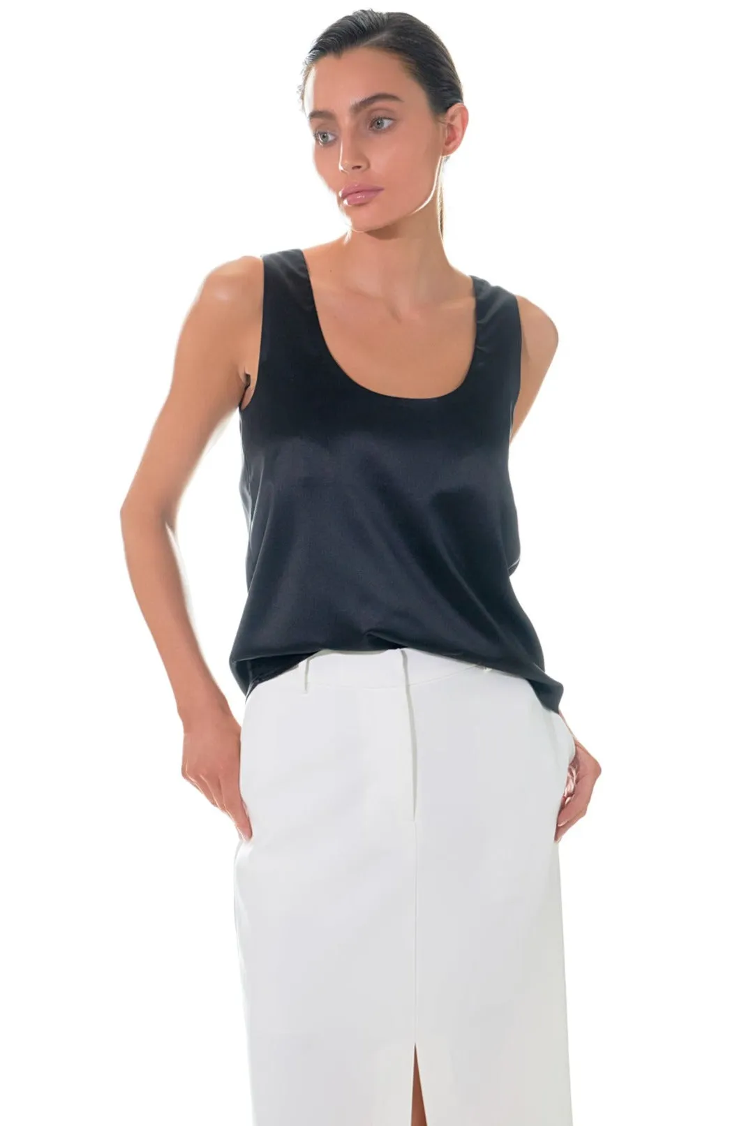 Mid-Waisted Front Slit Maxi Skirt sold by Endless Rose product image thumbnail 3