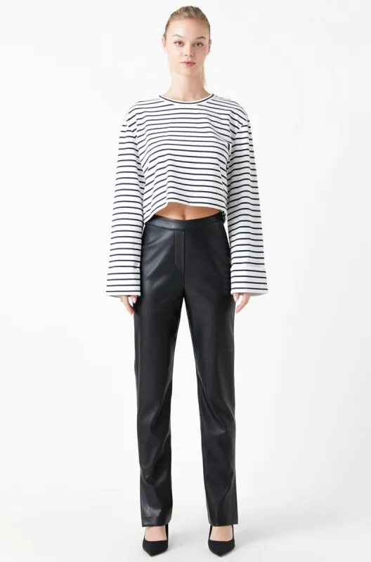 Pu Slit Leggings sold by Endless Rose