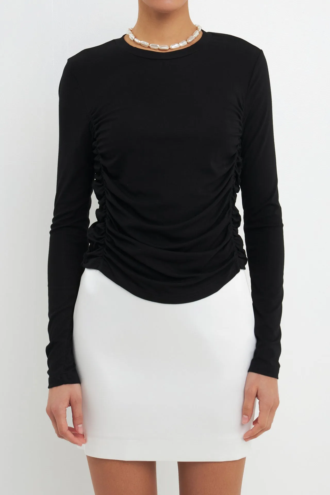 Ruched Side Knit Top sold by Endless Rose product image thumbnail 3