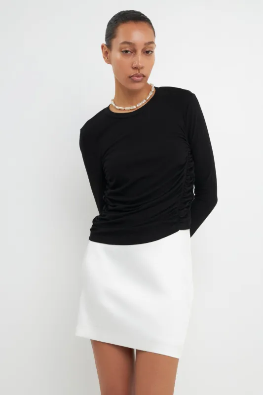 Ruched Side Knit Top sold by Endless Rose