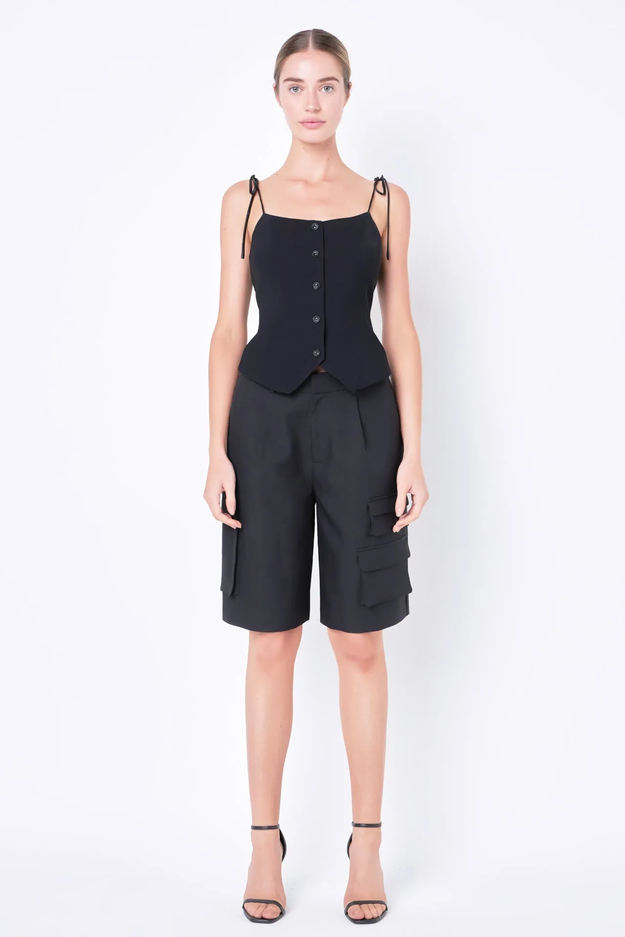 Strappy Bow Fitted Vest sold by Endless Rose product image thumbnail 2