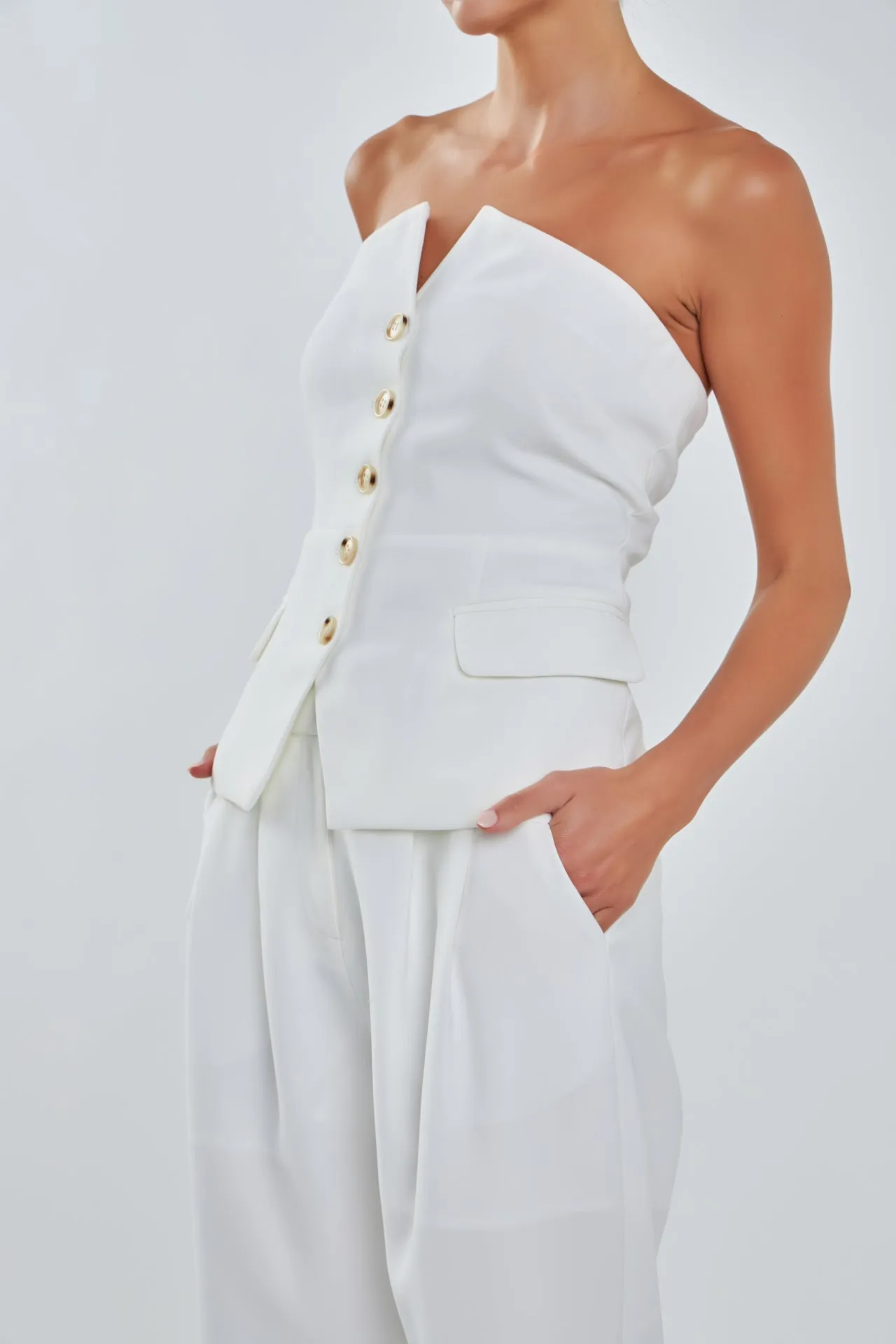 Sleeveless Bustier Vest sold by Endless Rose product image thumbnail 2