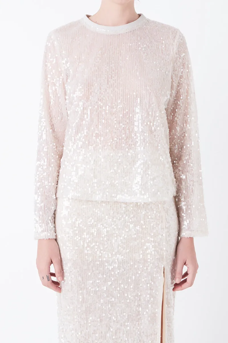 Sequin Sheer Top sold by Endless Rose product image thumbnail 3