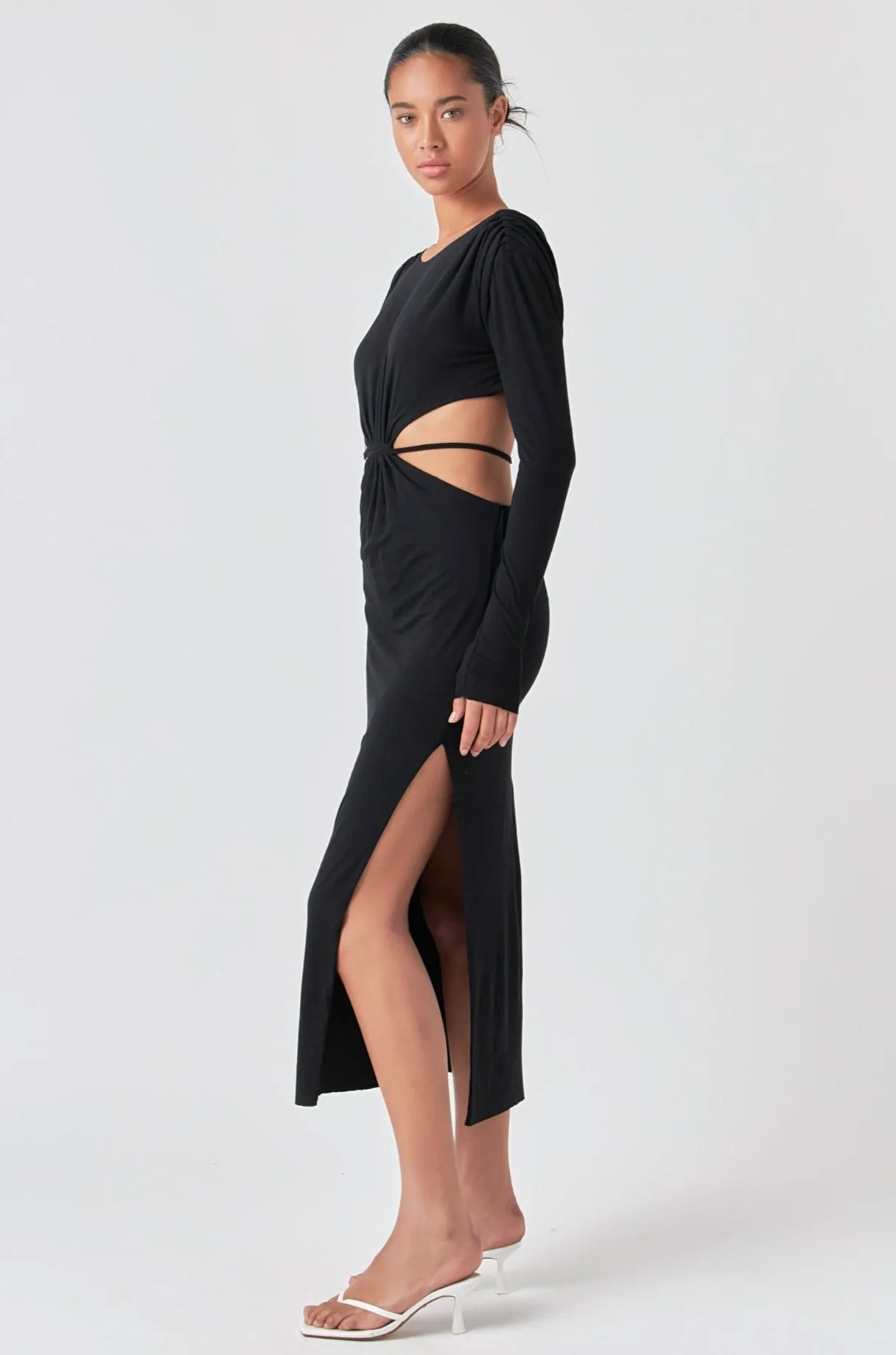 Long Sleeve Open-Back Maxi Dress sold by Endless Rose product image thumbnail 5