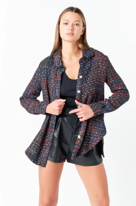 Tweed Shirting made by Endless Rose