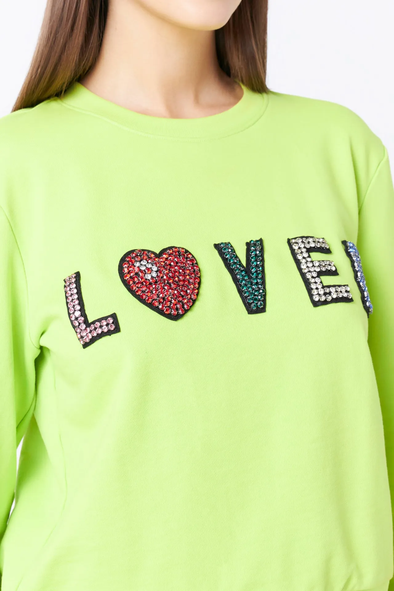 Beaded Loved Sweatshirt sold by Endless Rose product image thumbnail 2