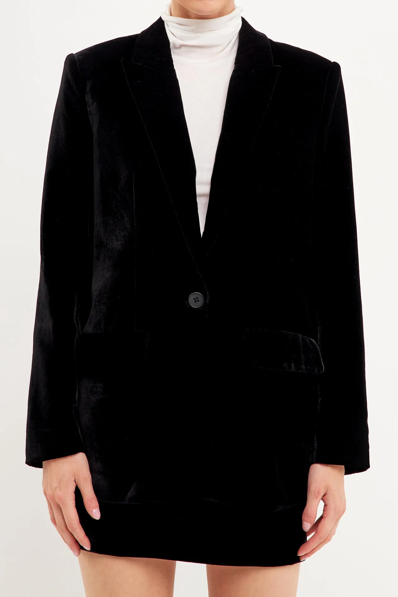 Velvet Boyfriend Fit Blazer sold by Endless Rose product image thumbnail 2