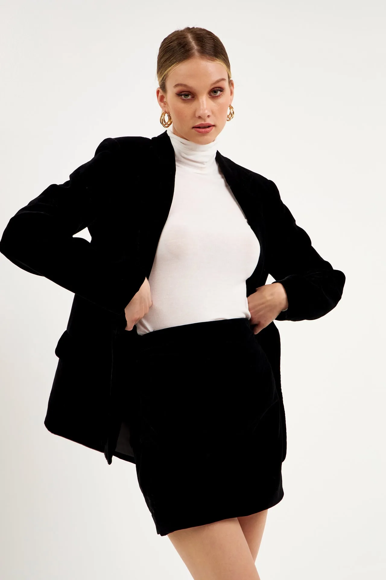 Velvet Boyfriend Fit Blazer sold by Endless Rose product image thumbnail 5