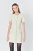 Tweed Buttoned Mini Dress sold by Endless Rose