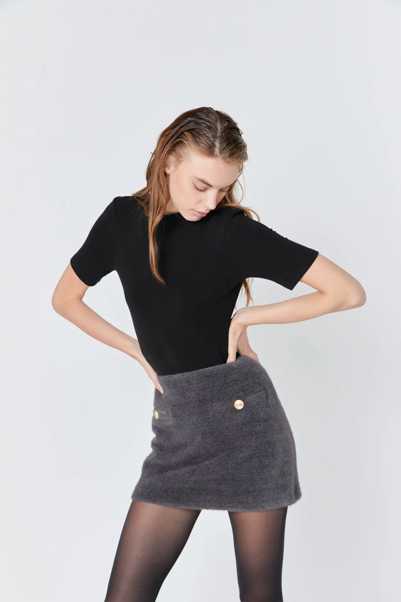 Tweed Boucle Skirt sold by Endless Rose product image thumbnail 5