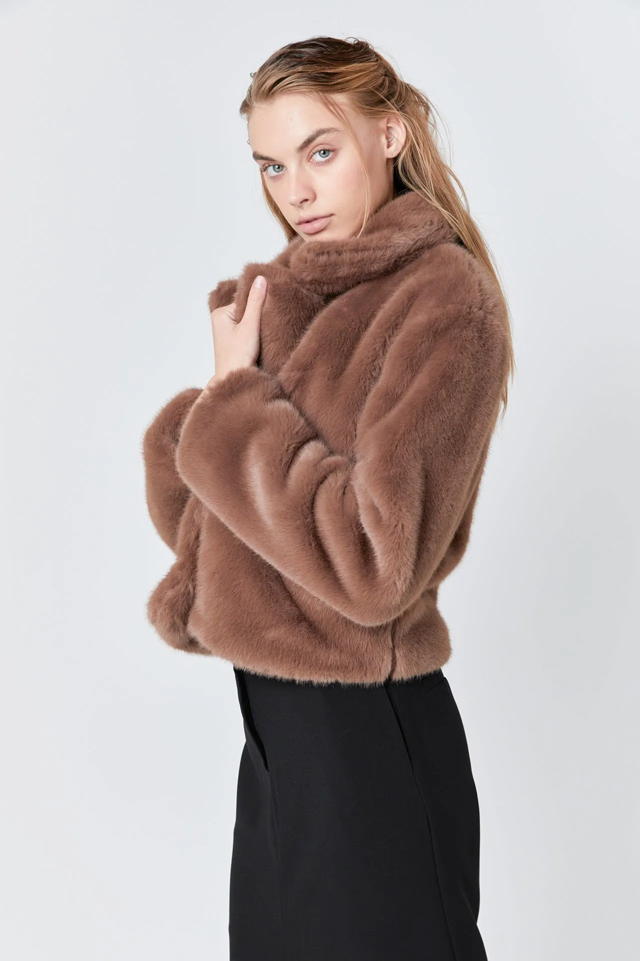 Faux Fur Buttoned Jacket sold by Endless Rose product image thumbnail 5