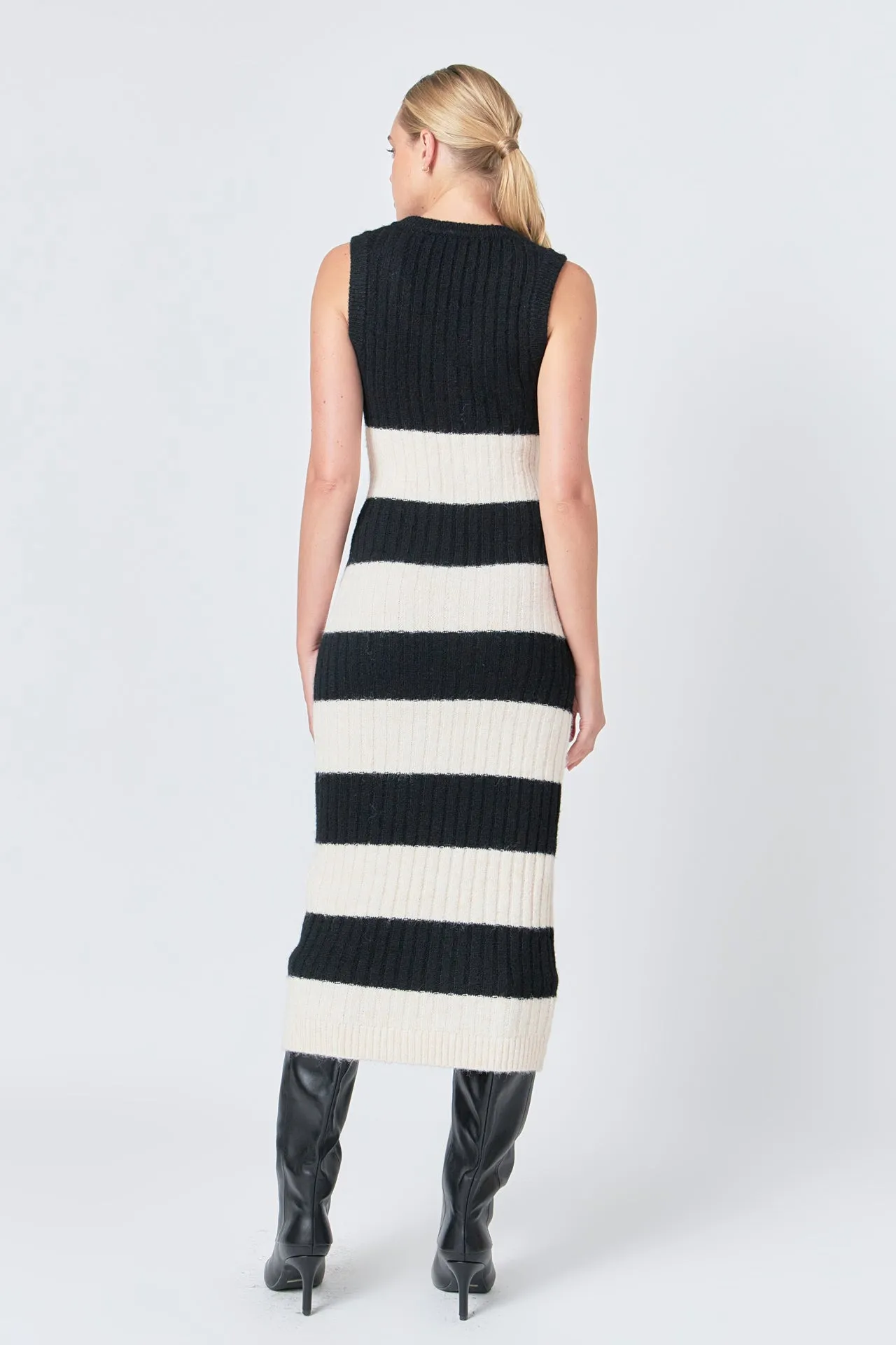 Striped Knit Midi Dress sold by Endless Rose product image thumbnail 4