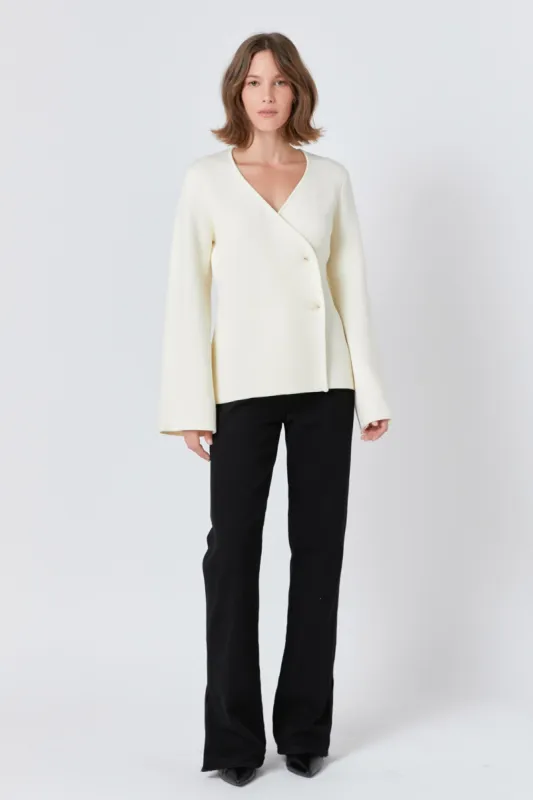 2 Button Cinched Sweater Cardigan sold by Endless Rose