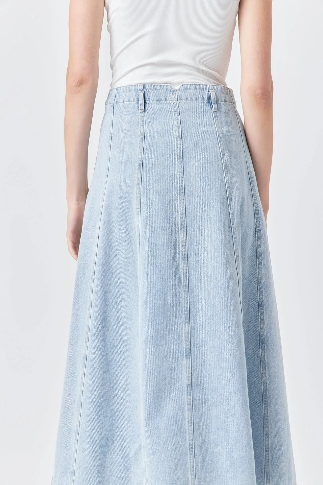 Denim Maxi Skirt sold by Endless Rose product image thumbnail 3