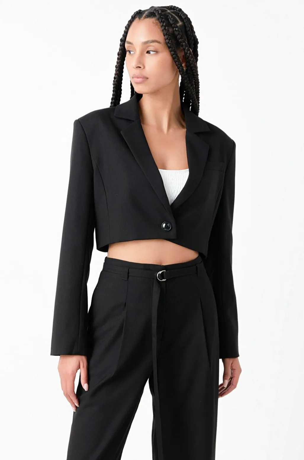 Oversized Cropped Blazer sold by Endless Rose