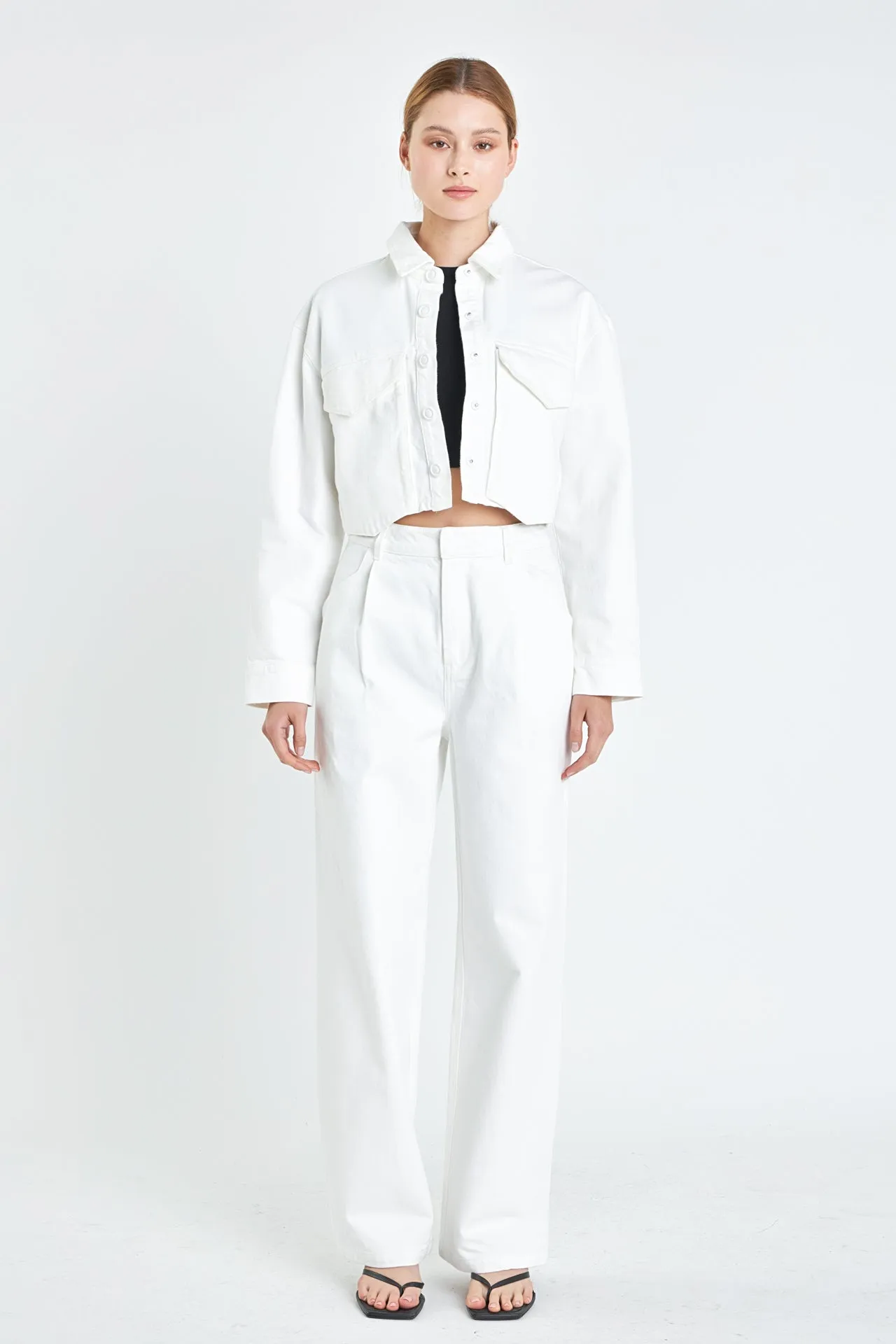 Oversize Pocket Cropped Jacket sold by Endless Rose product image thumbnail 4