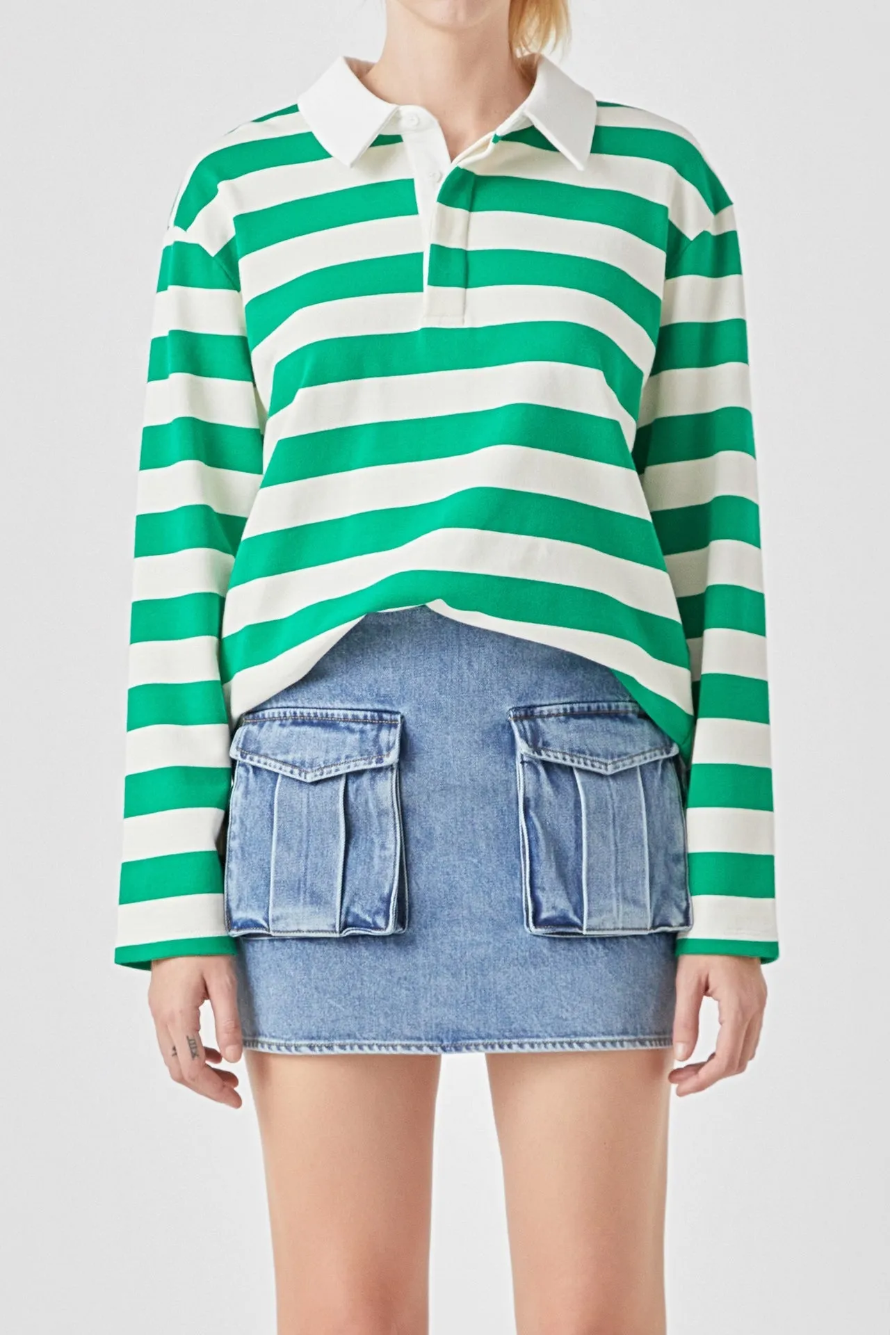 Pocket Denim Mini Skirt sold by Endless Rose product image thumbnail 2