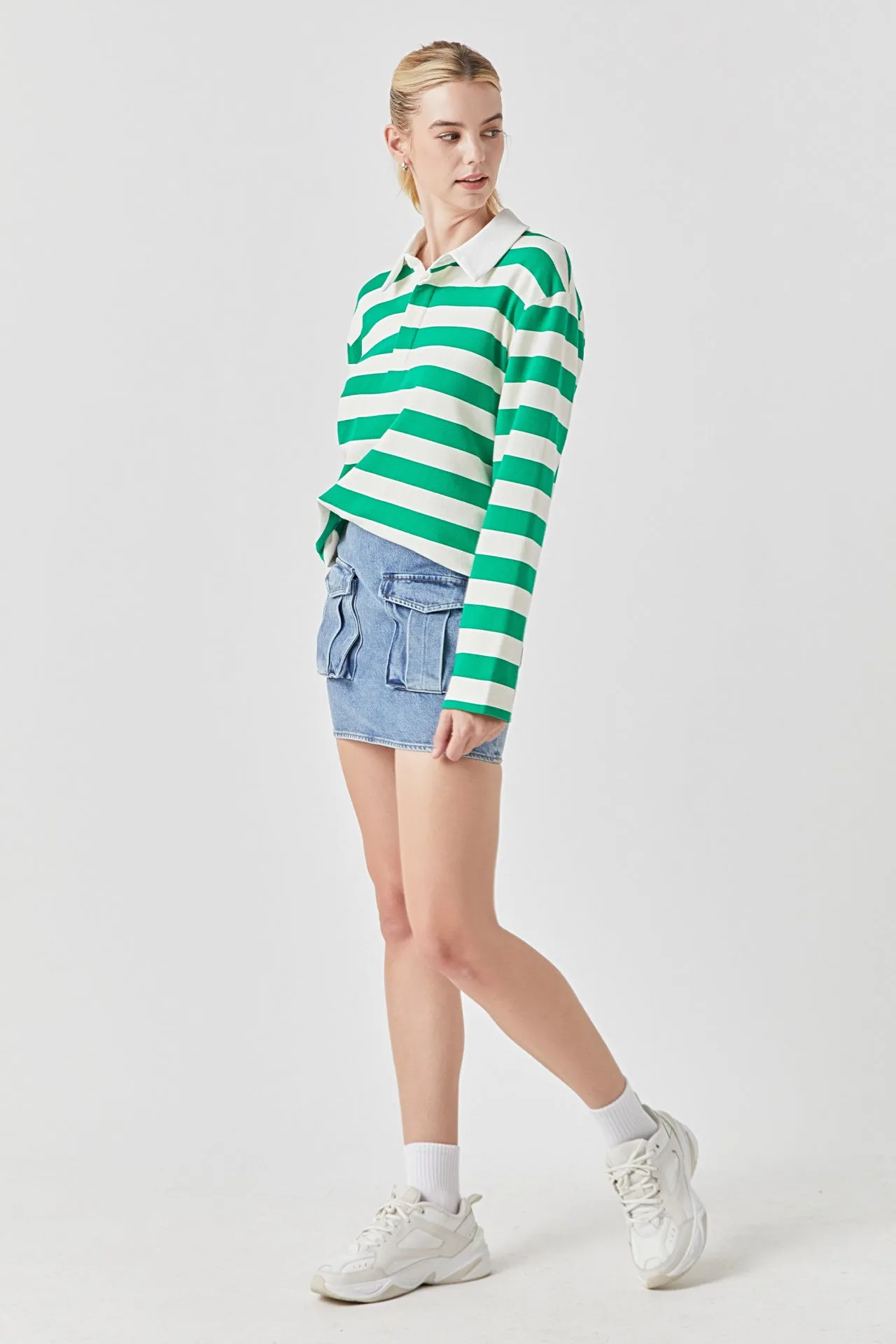 Pocket Denim Mini Skirt sold by Endless Rose product image thumbnail 4