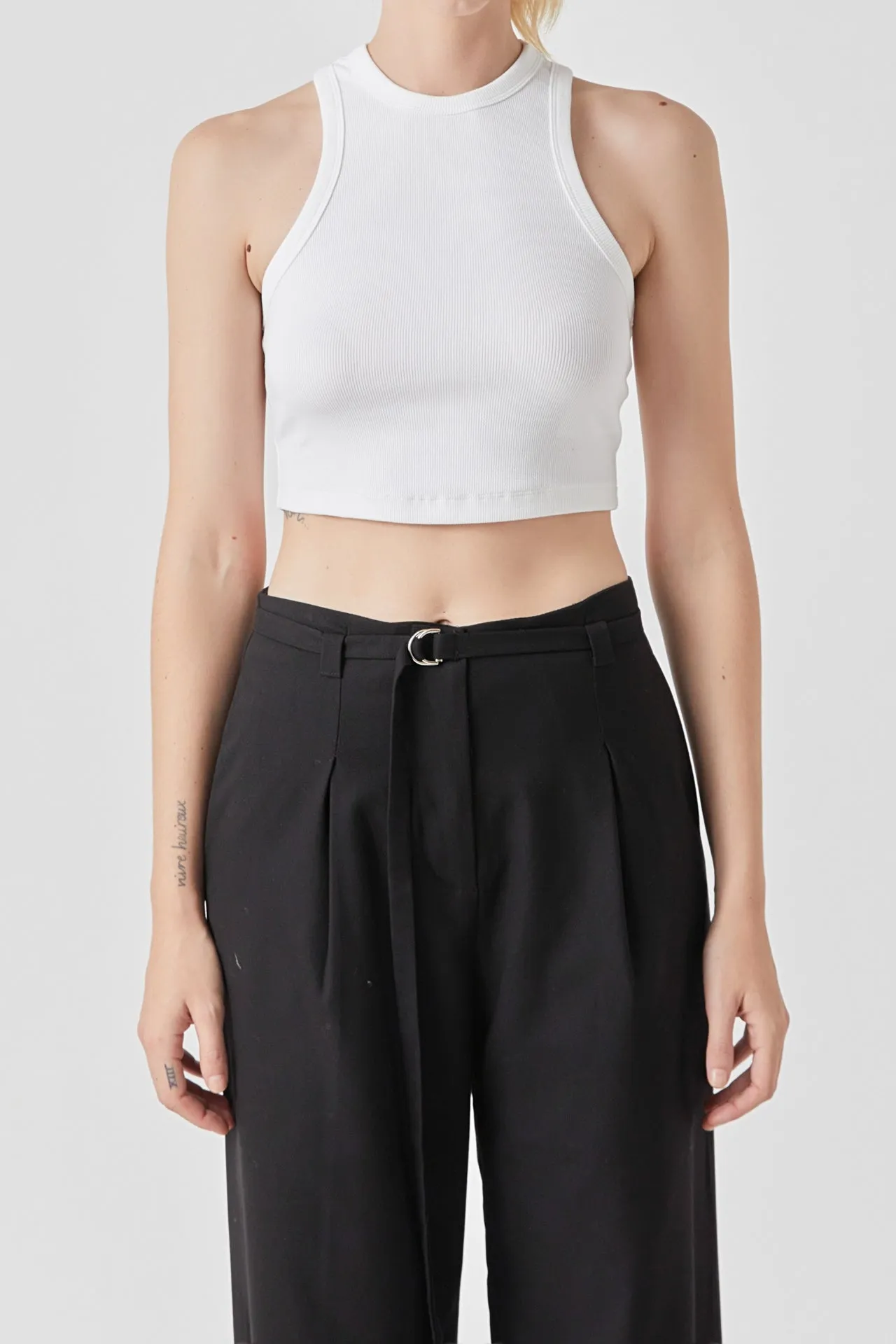 Cropped Racerback Tank sold by Endless Rose product image thumbnail 3