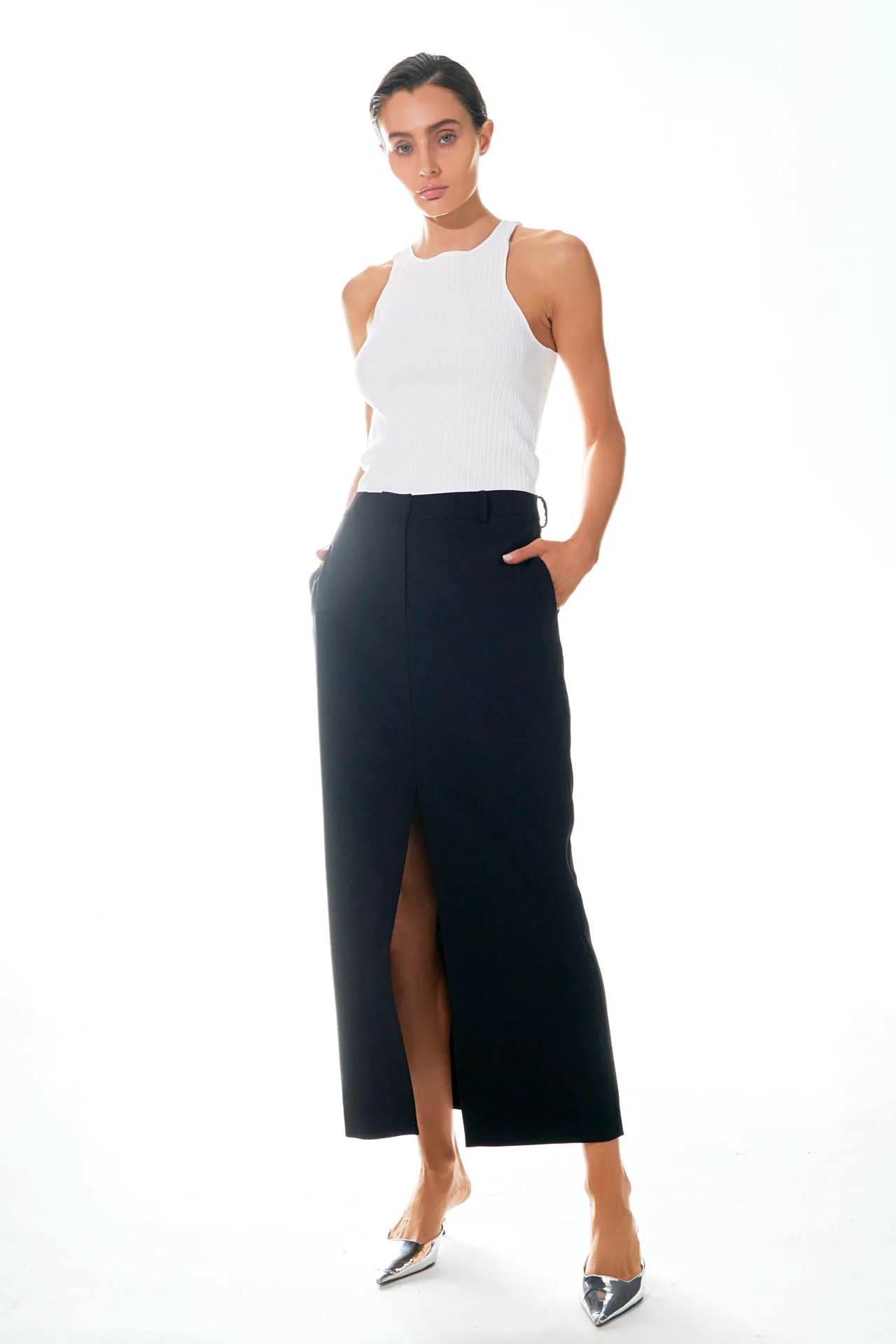 Ribbed Racer Back Slick Tank sold by Endless Rose product image thumbnail 2