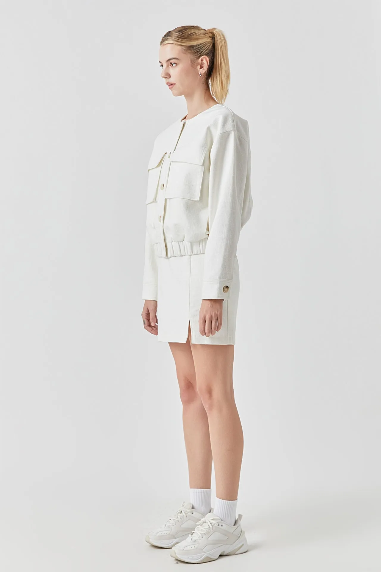 Pocket Linen Jacket sold by Endless Rose product image thumbnail 4