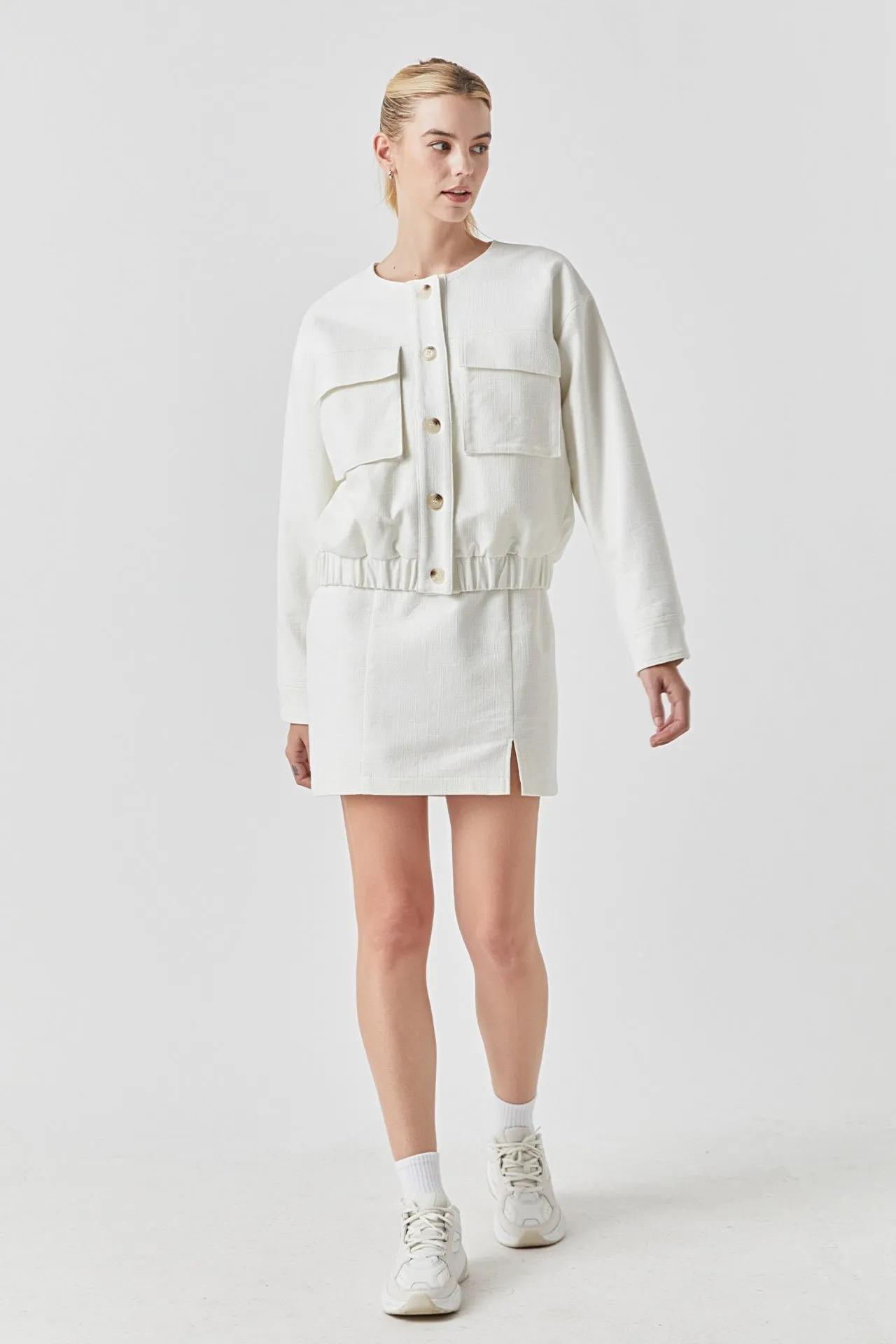 Pocket Linen Jacket sold by Endless Rose product image thumbnail 2