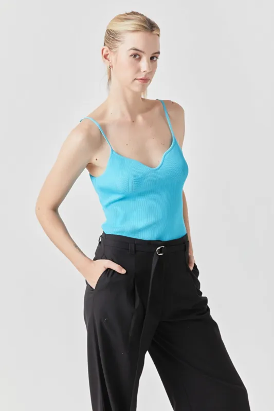 Sweetheart Neckline Knit Bodysuit sold by Endless Rose