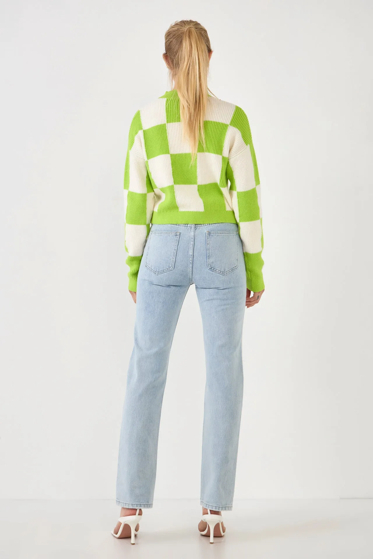 Checkerboard Knit Sweater sold by Endless Rose product image thumbnail 5