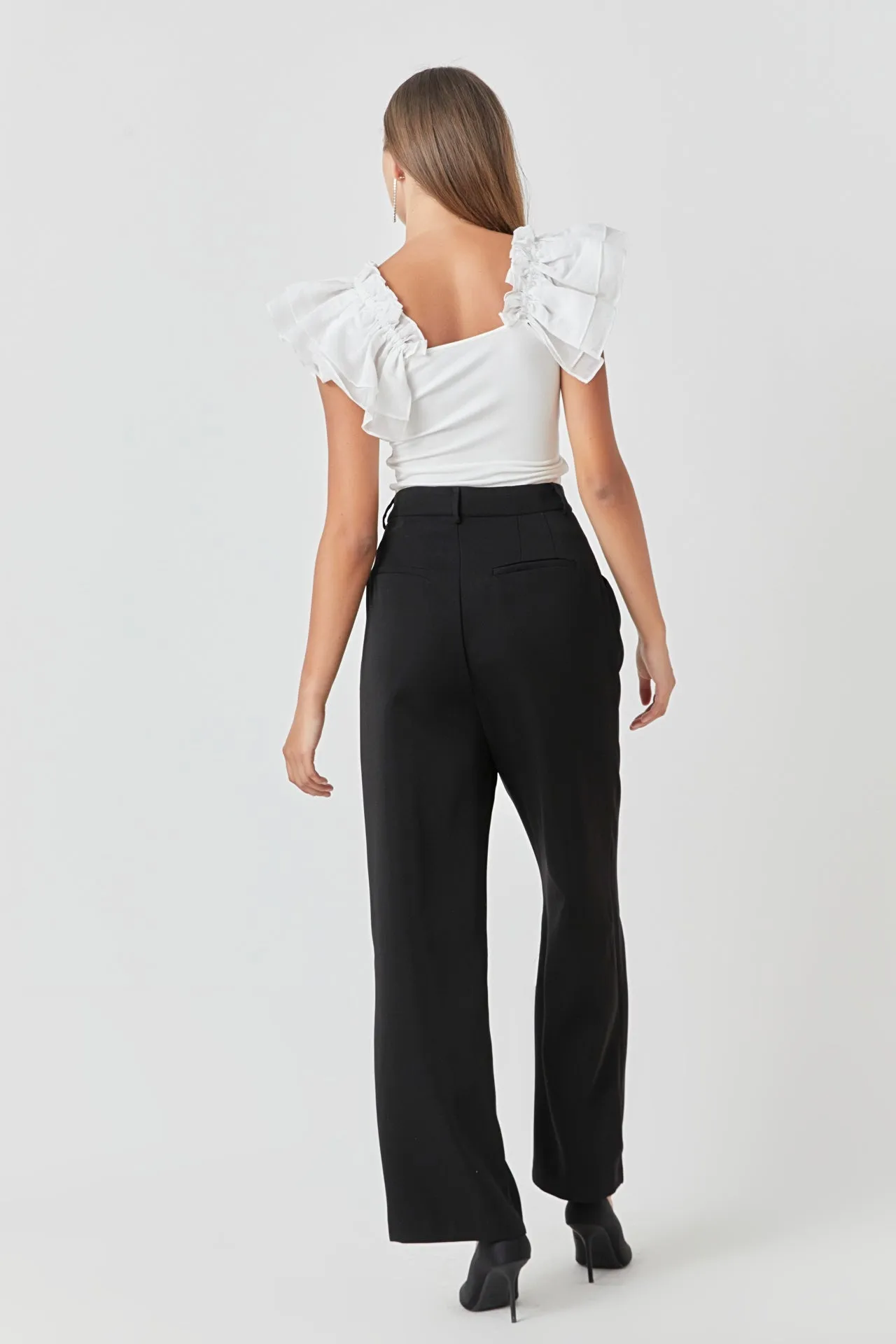 Organza Ruffle with Knit Top sold by Endless Rose product image thumbnail 4