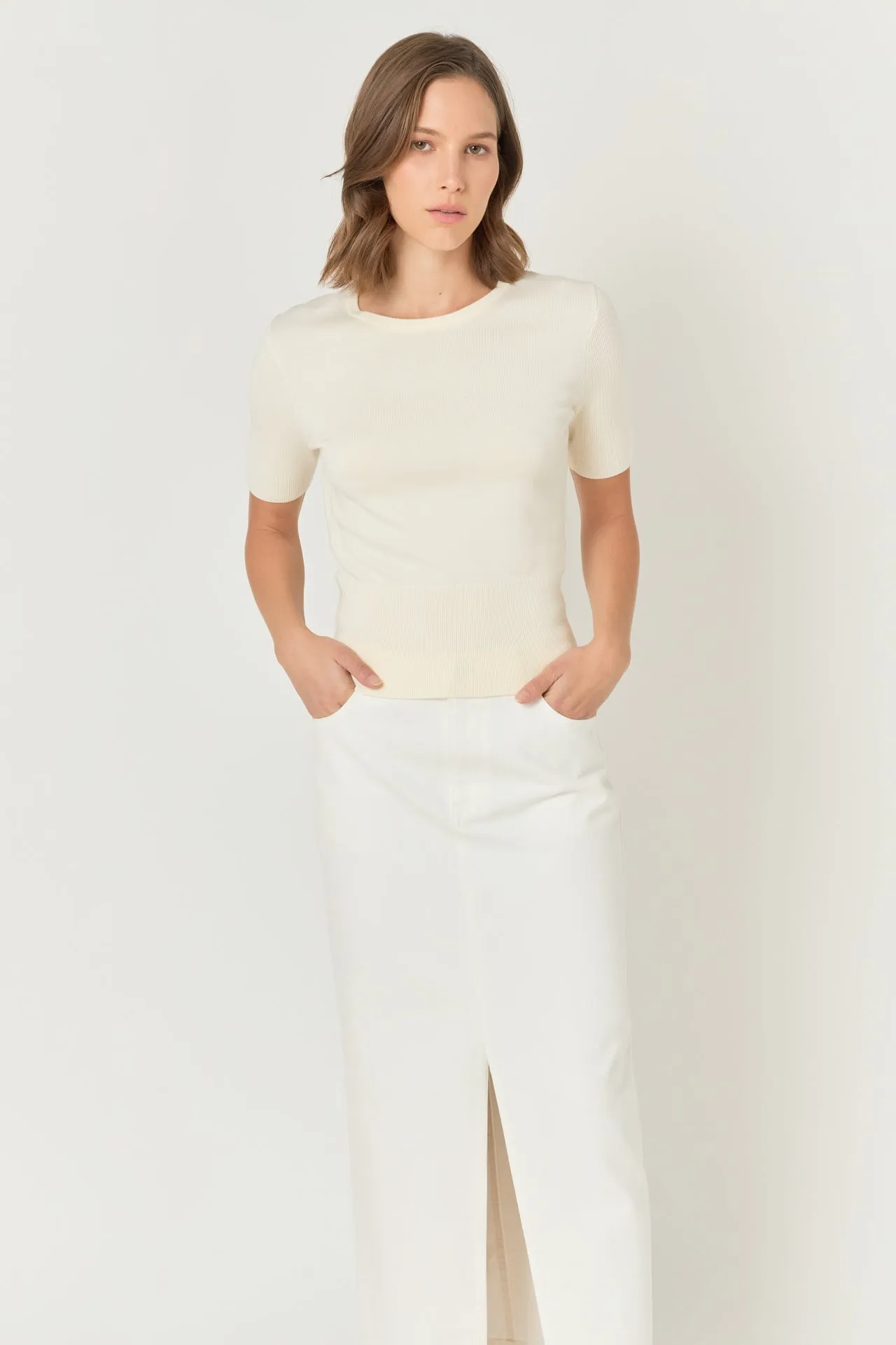 Denim Maxi Skirt sold by Endless Rose product image thumbnail 5