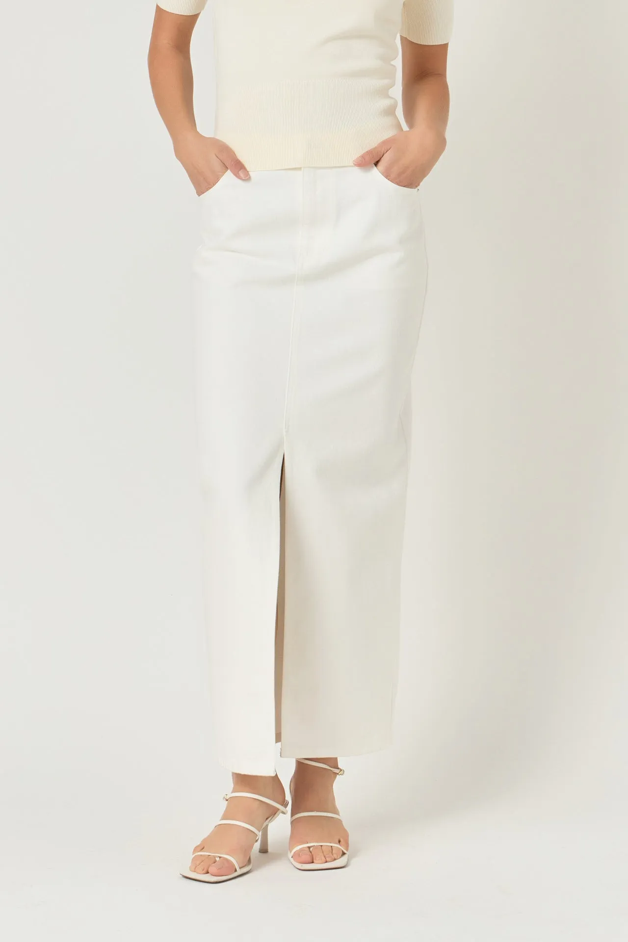 Denim Maxi Skirt sold by Endless Rose product image thumbnail 2