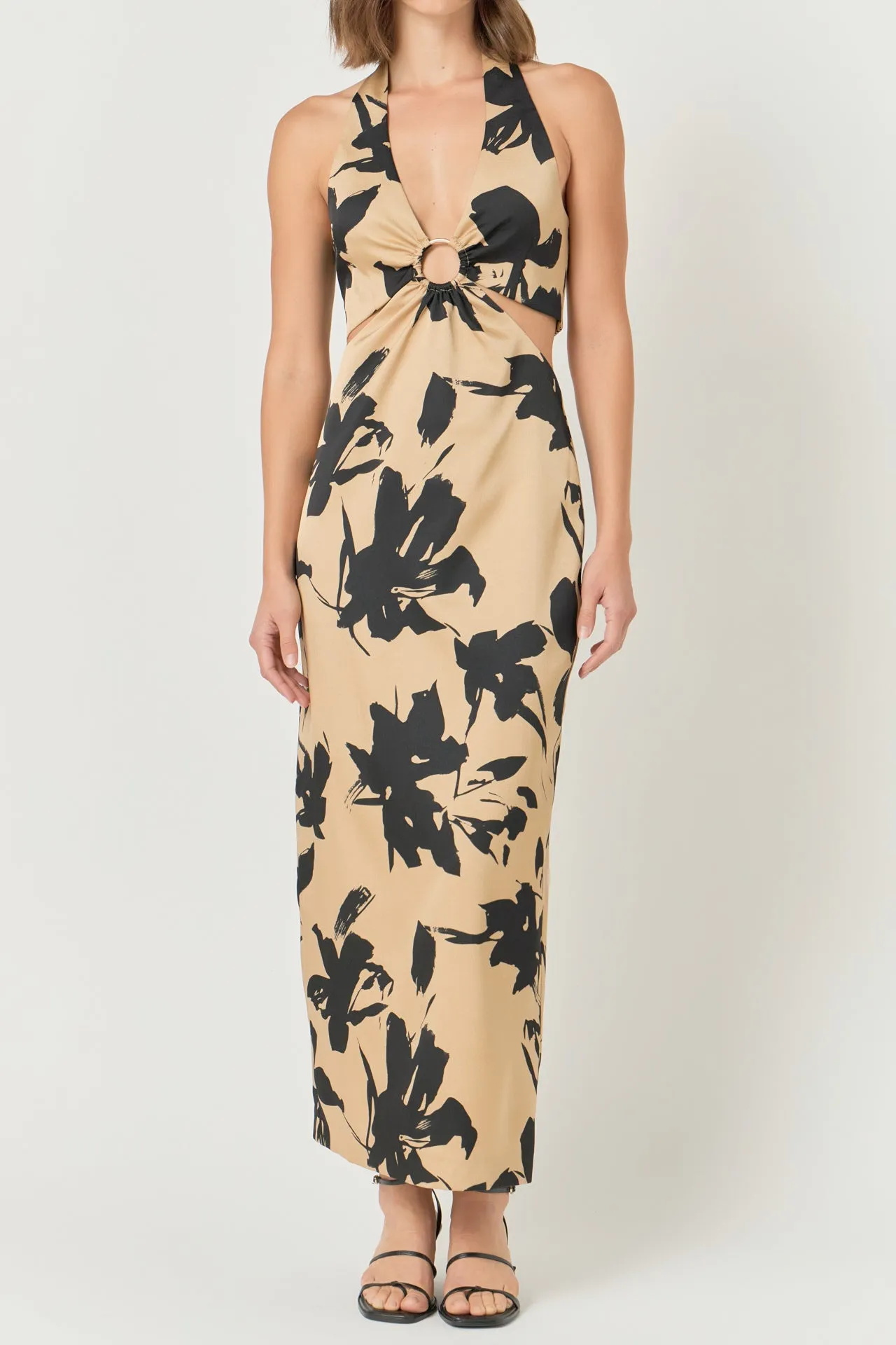 Halter Ring Printed Maxi Dress sold by Endless Rose product image thumbnail 2