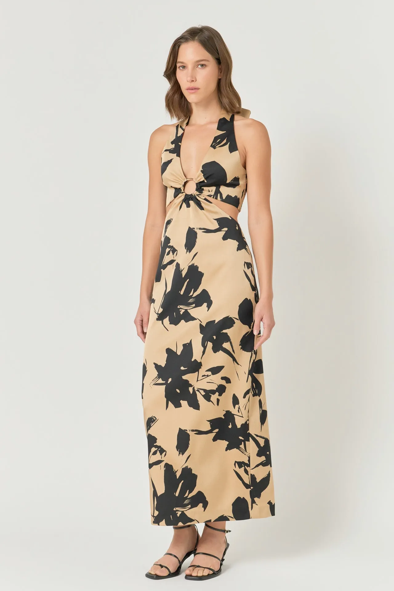 Halter Ring Printed Maxi Dress sold by Endless Rose product image thumbnail 3