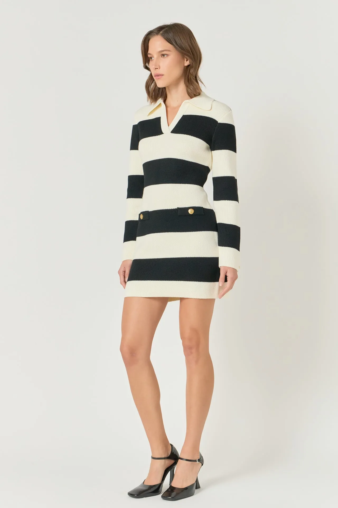 Striped Knit Mini Dress sold by Endless Rose product image thumbnail 3