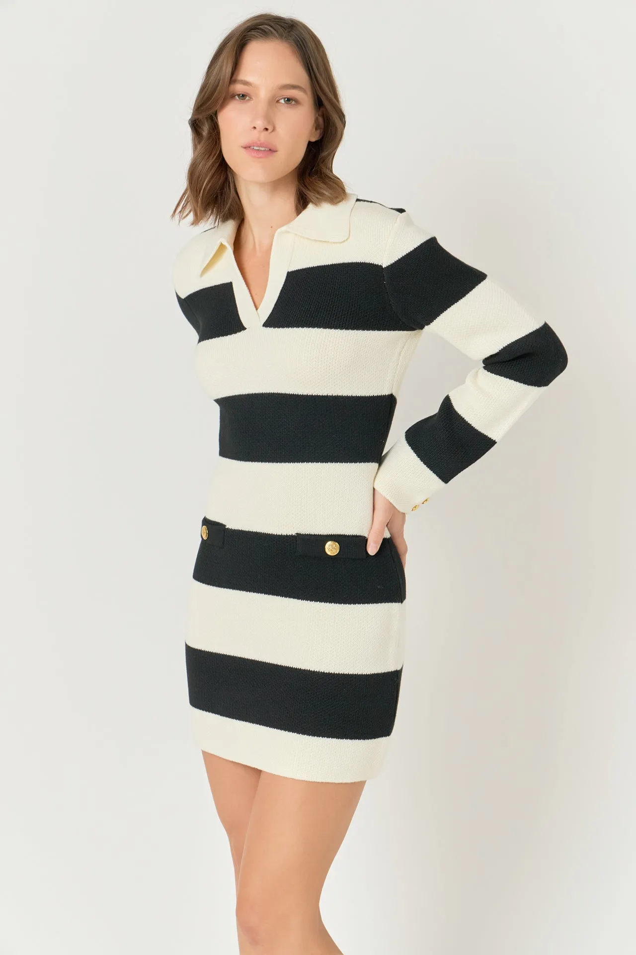Striped Knit Mini Dress sold by Endless Rose product image thumbnail 5