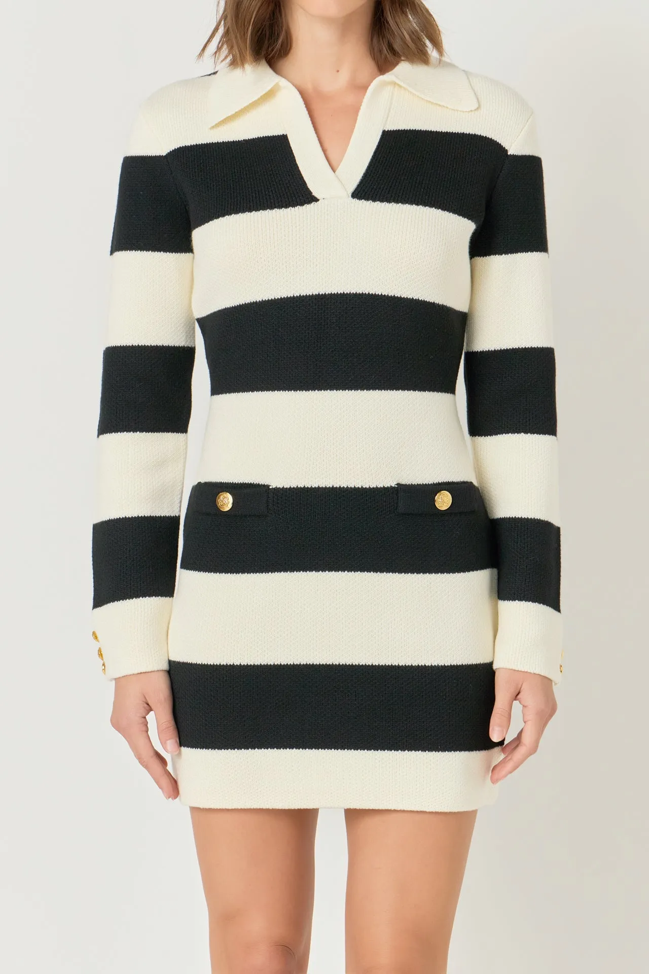 Striped Knit Mini Dress sold by Endless Rose product image thumbnail 2