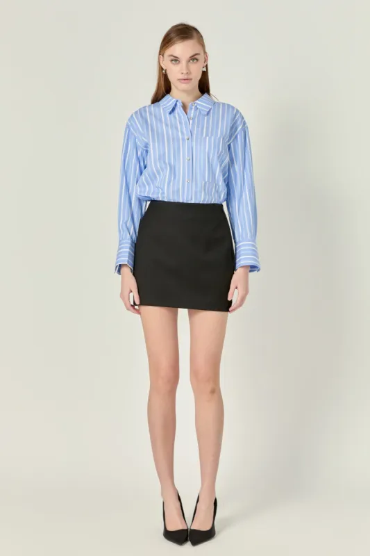 Twill Mini Skirt sold by Endless Rose