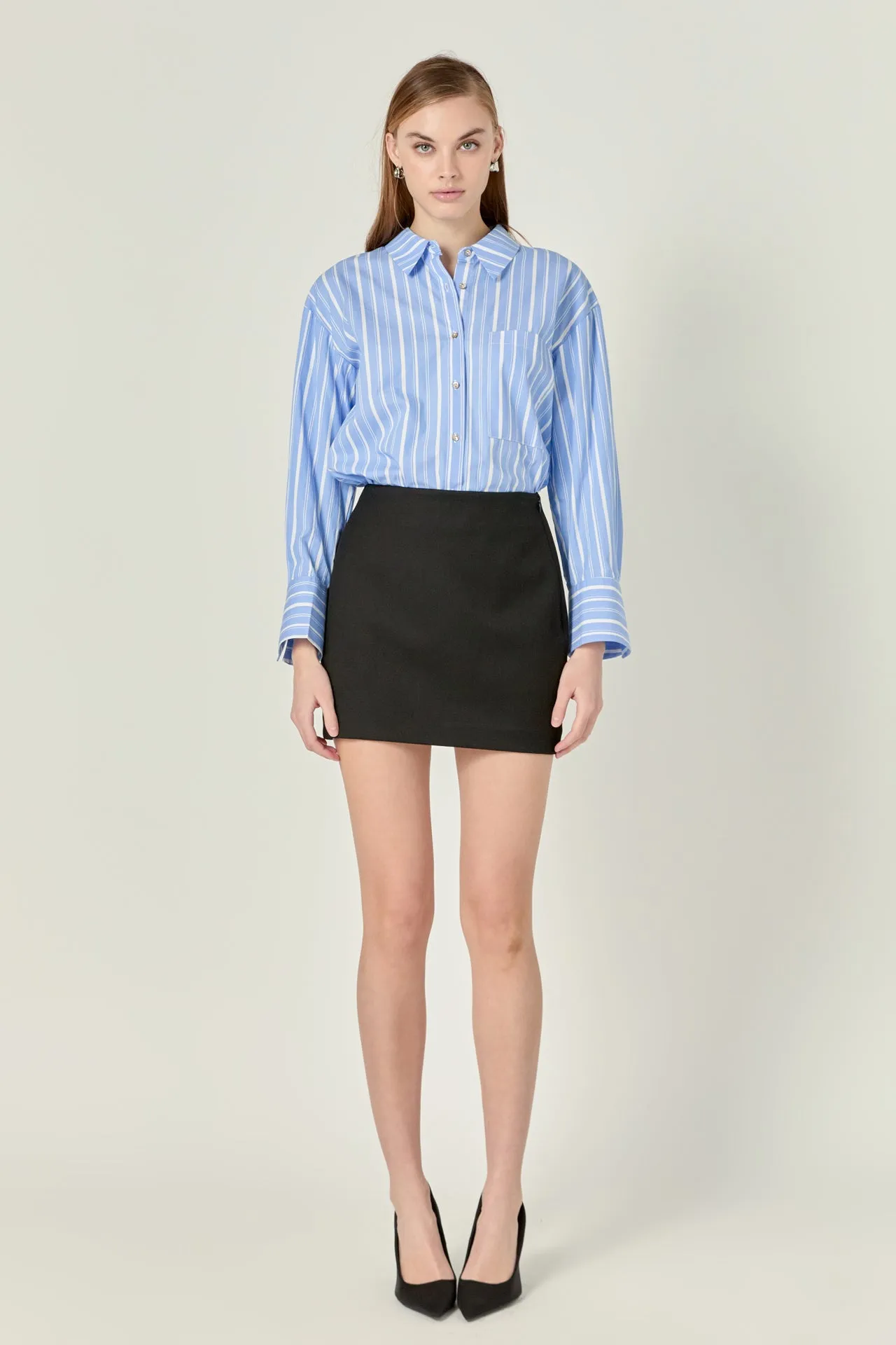 Twill Mini Skirt sold by Endless Rose