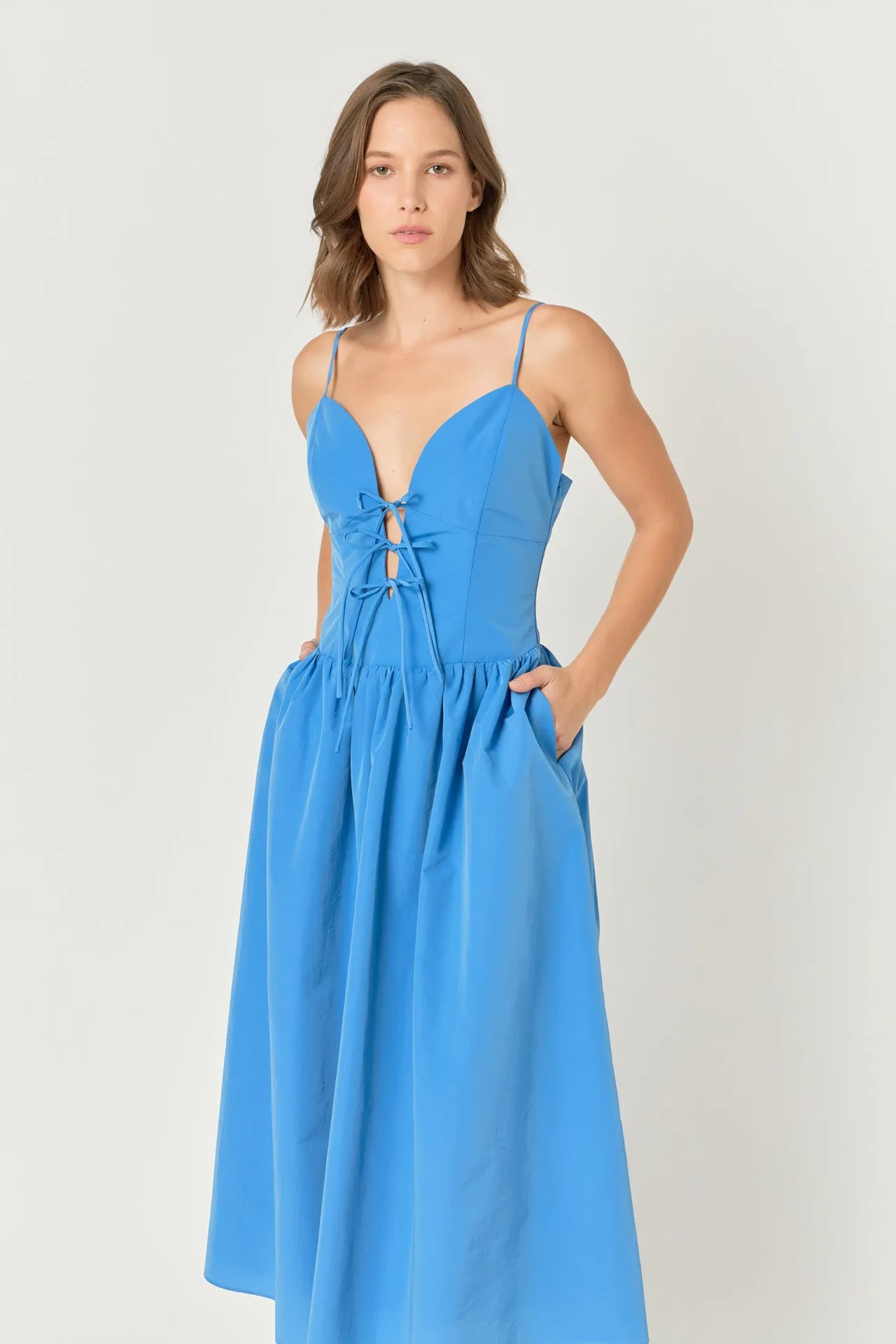 Front Ties Midi Dress sold by Endless Rose product image thumbnail 5